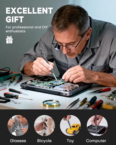 DOZAWA 42 in 1 Magnetic Screwdriver Set, T-Handle Ratchet Kits, S2 Steel | Precision tool set with S2 steel bits for electronics repair, home maintenance & DIY projects, practical gift idea for adults