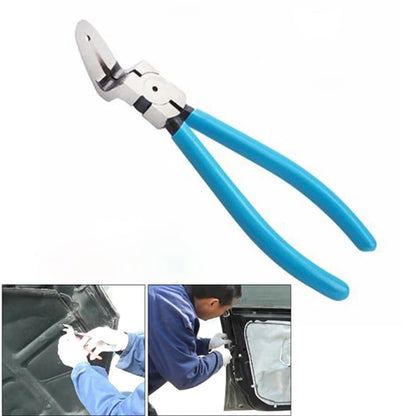 Diagonal Cutting Pliers Wire Flush Cutters Car Push Retainer Rivet Trim Clip Pry Puller Clips Panel Assortments Puller Auto Body Tools (Light Blue)