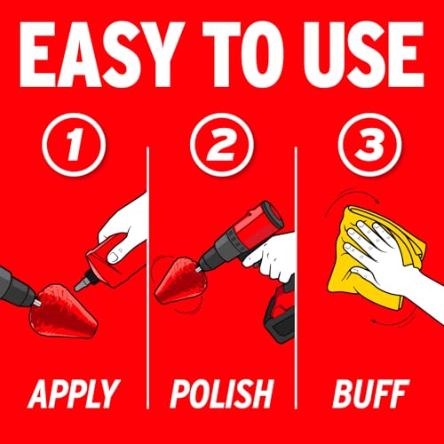 Mothers PowerCone 360, Polishing Tool with Quick Swap Bit (05146) | Patented Spherical Cone for Deep, Safe Metal Polishing in Hard-to-Reach Areas — Ideal for Wheels & Curved Surfaces - size: Single Unit