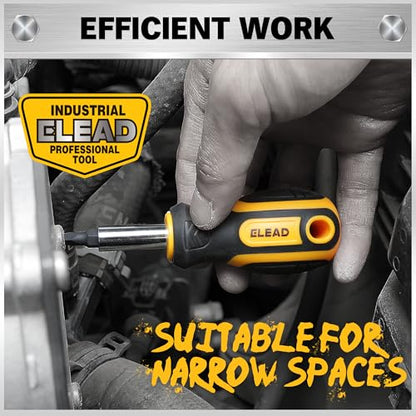 26-Piece Magnetic Security Torx Screwdriver Bit Set - 1/4 inch Magnetic Bit Driver, T5-T40, Ergonomic Cushion Grip 95mm & 210mm Handles, Torx, Square, Phillips, Slotted Bits - color: 26-piece Black