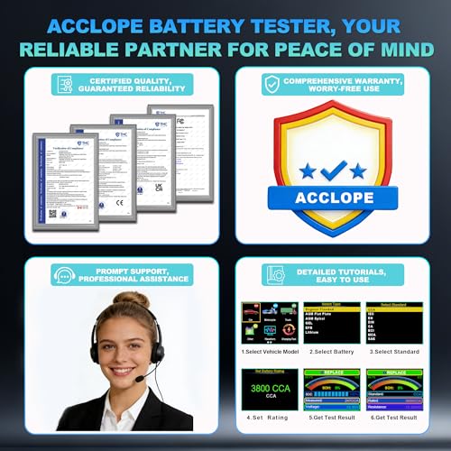 BT90 PRO 2-360Ah Battery Tester with Cloud Printing, 30-3800 CCA, 6V/12V/24V Digital Analyzer, SOH/SOC/Volt/Res/Cranking&Charging Test, Real‑Time Ambient Temp, AGM/EFB/Gel/Li - color: GREEN