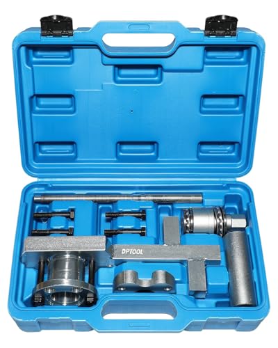 DPTOOL Crankshaft Pulley Removal Install Tool for Jaguar Land Rover 3.0 5.0 | for Jaguar Land Rover 3.0 V6, 5.0 V8 Crankshaft Damper Remover Puller 303-1437 303-1438 303-1439 303-1440 303-1441 ﻿