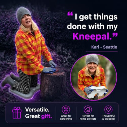 KNEEPAL. Engineered to Outperform Conventional Memory Foam Kneeling Pads. Beloved by gardeners, DIY'ers, bath-time Mommies, fitness peeps and yoga buffs - color: Green