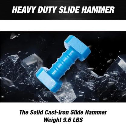 LAUCO Heavy Duty Slide Hammer Dent Puller Set, Auto Body Slide Hammer Metal Dent Removal Kit, 14pc Car Dent Remover Tools for Cars, Trucks & More - style: 14pcs Car Dent Remover