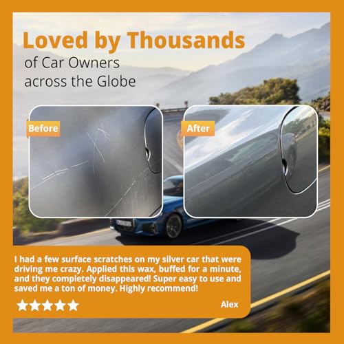 Car Scratch Remover, Professional Scratch Repair Wax & Swirl Remover for Vehicles, Ultimate Paint Restorer & Clear Coat Safe Polishing Compound Kit, Easy to Use for All Paint Colors, 2 Pcs