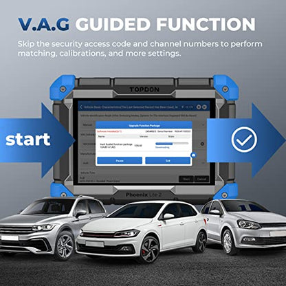 TOPDON Phoenix Lite 2 Bidirectional Scan Tool, OBD2 Scanner, Function as ONE/AD900 Lite, ECU Coding, Wireless Automotive Diagnostic Scanner, 34+ Reset Services, FCA AutoAuth, 2 Years Free Update