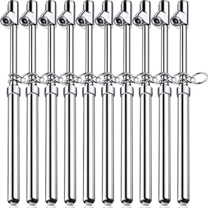 Tallew 10 Pack Dual Head Tire Pressure Gauge Heavy Duty Air Pressure Tire Gauge for Auto Truck Car RV Van Gage Range 10-150PSI, 1-10Bar (Silver) - color: Silver