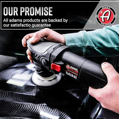 Adam's Polishes Swirl Killer 12mm Polisher - Orbital Polishing Paint Correcting Buffer Tool - Car Scratch Remover - Use Post Car Wash Clay Bar & Pre Wax or Ceramic Coating - style: Basic Kit