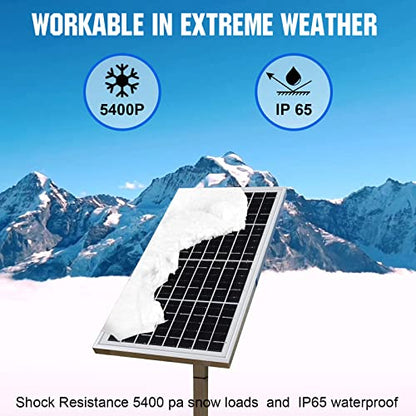 ECO-WORTHY 10W Solar Panel Battery Charger Portable for Charging 12V Battery or Vehicle Gate Opener,Electrical Fence Chicken Coop Lawn Tractor Boat - size: 10W