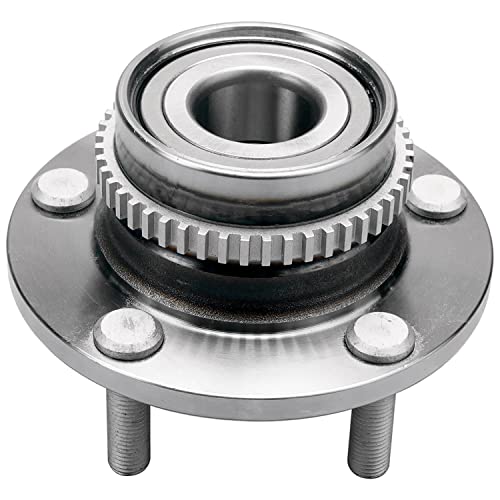 Detroit Axle - 2 Rear Wheel Bearing and Hubs Assembly with ABS Ring & 5-Lug for Kia Sportage 2005-2010 & Hyundai Tucson 2005-2009, FWD & 4-Wheel ABS Only - style: 512267 x2/Pair
