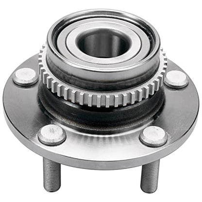 Detroit Axle - 2 Rear Wheel Bearing and Hubs Assembly with ABS Ring & 5-Lug for Kia Sportage 2005-2010 & Hyundai Tucson 2005-2009, FWD & 4-Wheel ABS Only - style: 512267 x2/Pair