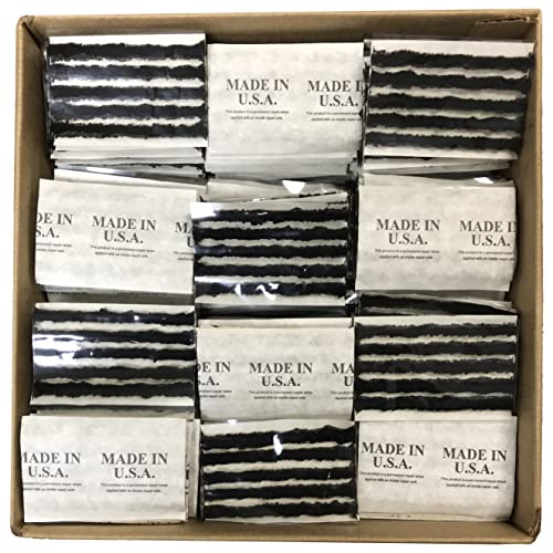2500 Insert Black 4" Tire Repair Strings - Self Vulcanizing Tire Plug String Inserts - Made in USA - color: Black, size: 2500 Pack