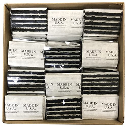 2500 Insert Black 4" Tire Repair Strings - Self Vulcanizing Tire Plug String Inserts - Made in USA - color: Black, size: 2500 Pack