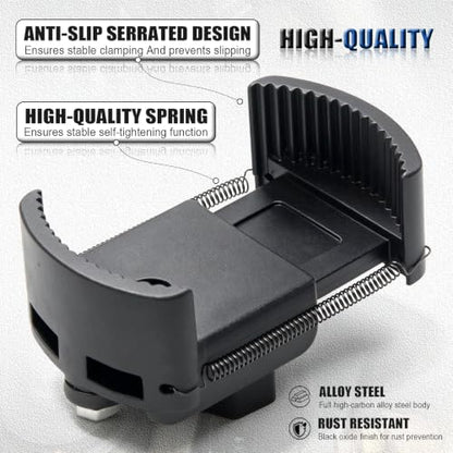 Universal Adjustable Oil Filter Wrench, 2-3/8 to 3-1/8" Cap Style Oil Filter Removal Tool with Auto-Clamp Spring for Motorcycle, Car, Small to Medium Spin-on Filters