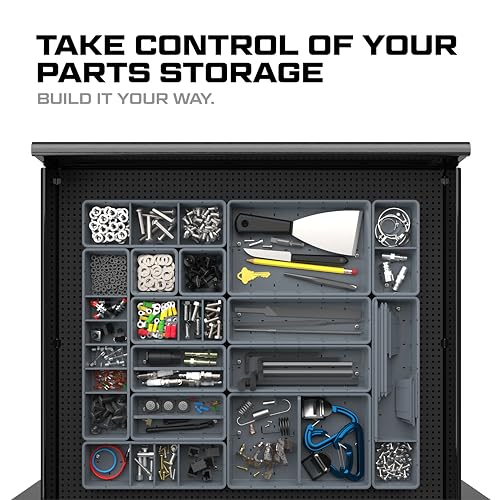 Prime Socket Bundle - Modular Socket Organizer & Tool Box Organizer, Wall Panel Tool Organization System - CONTAINER BUNDLE - color: Container Bundle