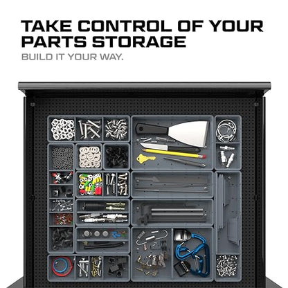 Prime Socket Bundle - Modular Socket Organizer & Tool Box Organizer, Wall Panel Tool Organization System - CONTAINER BUNDLE - color: Container Bundle