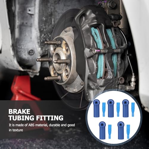 BESPORTBLE 5Pcs Exchange Tool Connector Brake Bleeding Kit, Universal Auto Car Oil Bleeder Pump Exchange Adapter Fluid Changer Automotive Fluid Bleeder Bleeding Connector Adapter