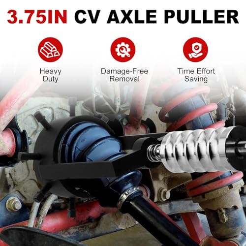 3.75" CV Axle Puller Tool with 8 Bolts, Axle Shaft Removal Tool, Slide Hammer Puller Set Heavy-Duty for UTV/ATV, Trucks