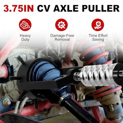 3.75" CV Axle Puller Tool with 8 Bolts, Axle Shaft Removal Tool, Slide Hammer Puller Set Heavy-Duty for UTV/ATV, Trucks