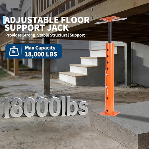 2 Pack Jack Post, House Floor Jack with 19"-36" Height Range, 18000 LBS Lifting Joist Beam Basement Jacks for Leveling, Lifting - size: 19 - 36 in