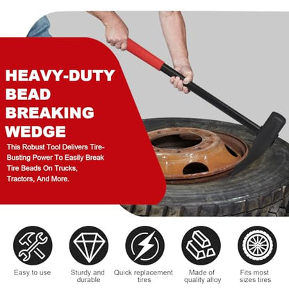 Tire Hammer, Heavy-Duty Bead Breaking Wedge, Tire Bead Breaker, Bead Breaker Tool For Tire Removal, Bead Breaker Tool For Tire Removal, Tire Tools, Unleash Tire-Busting Power For Tire Maintenance.