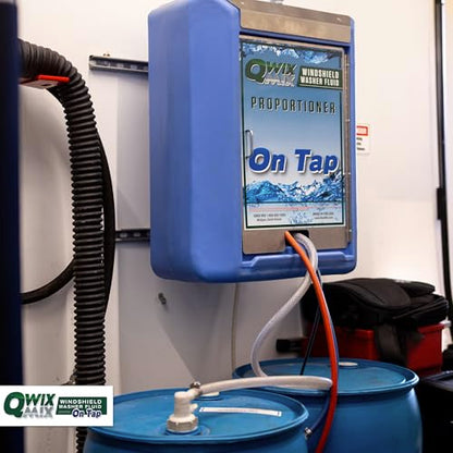 Qwix Mix Windshield Washer Fluid Concentrate, 1 Bottle Makes 32 Gallons, 1/4 oz. Makes 1 Gallon 100% Biodegradable - color: blue