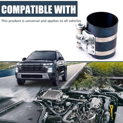 Piston Ring Compressor Tool Car Engine Piston Ring Installer Removal Kit Adjustable Sizes From 2-1/8 Inches To 7 Inches，with Piston Installer Plier and Stainless Steel Feeler Gauge
