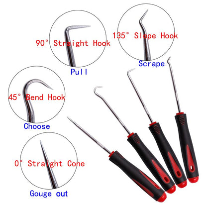 Short Set,Oil Seal Hook, Pull Out The Hook, Oil Seal Screwdriver Pull Out and Remove.Assembly and Removal of Small Parts,Automobile, Electronics Home Repair Tools