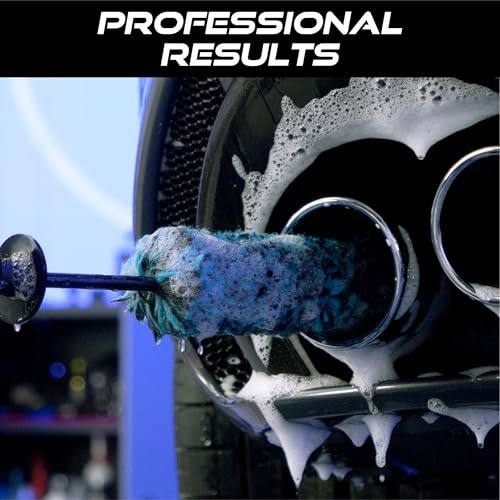 VIKING Wheel Barrel Brush, Cleaning Brush for Wheels and Car Detailing Kit, Regular Diameter, 16 Inch Length, Teal, 1 Pack - style: 1 Pack