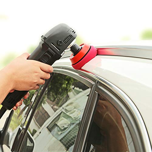SPTA 29pcs Drill Buffing Pad Detail Polishing Pad Mix Size Kit with 5/8-11 Thread Backing pad & Adapters for Car Sanding, Polishing, Waxing (29Pcs Mini Polishing Pad Set2) - color: 29Pcs Mini Polishing Pad Set2