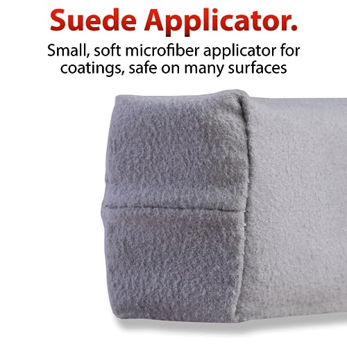 Adam's Polishes Suede Applicator (2 Pack) - Car Detailing Sponge, Use with Ceramic Spray, Graphene Coatings on Car Paint, Metal, Plastic Trim, Rubber & Glass - size: 2 Pack