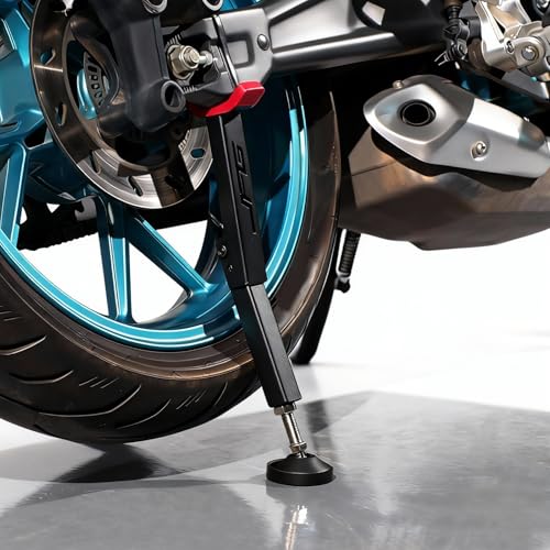 CNC Universal Motorcycle Wheel Stand Lift Trail Stand for Most Dirt Bikes | Adjustable and Portable Dirt Bike Wheel Lift Stand (Length Adjustment Range:35CM/ 13.78IN-41CM/ 16.14IN)-Red - color: Red