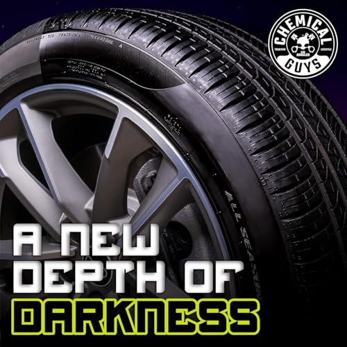 Chemical Guys, Galactic Black Wet Look Tire Shine, Deep Black, 1 Gallon | High-gloss dressing revives a deep black wet look on tires, trim and rubber with shine and a protective layer - size: 128 Fl Oz (Pack of 1)