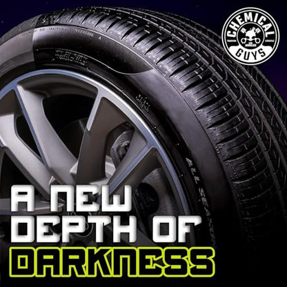 Chemical Guys, Galactic Black Wet Look Tire Shine, Deep Black, 1 Gallon | High-gloss dressing revives a deep black wet look on tires, trim and rubber with shine and a protective layer - size: 128 Fl Oz (Pack of 1)