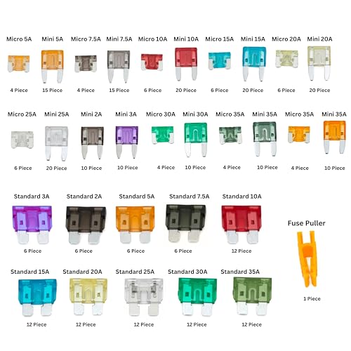 NEIKO 50501A Car Fuse Master Assortment Set, 300pc, Fast Acting, Auto Fuses Kit, Standard, Micro & Mini Sizes, 2A, 3A, 5A, 10A, 15A, 20A, 30A, 35A & 40 Amp, Marine Boat, Automotive, RV, Car Fuse Kit - style: Standard, Mini, Micro Car Fuse Set (2A–40A)