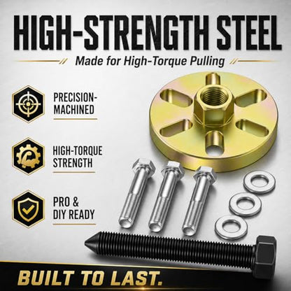 Moker Flywheel Puller for Early Polaris ATV Models,3-Bolt Mounting Pattern | Fits Polaris Trail Blazer 250 330 400 Trail Boss 330 Xpedition 325 425 Xpress Xplorer 300 400 500 Sportsman 400 450 500