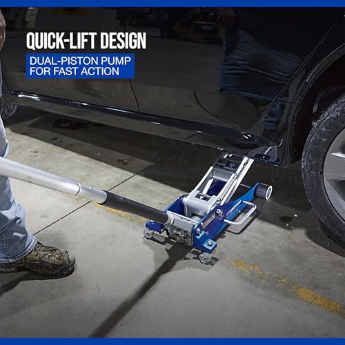 Strongway Low-Profile Quick-Rise Aluminum Racing Floor Jack, 2 Ton Capacity - style: 2 ton