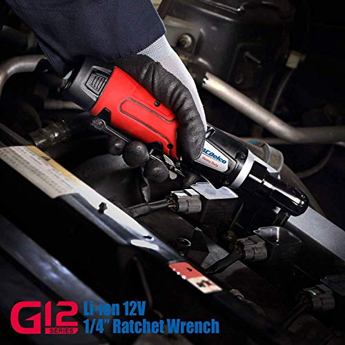 ACDelco Tools ARW1209-K92 G12 Series 12V Li-ion Cordless ¼” & 3/8” Ratchet Wrench Combo Tool Kit with 2 Batteries and Canvas Bag