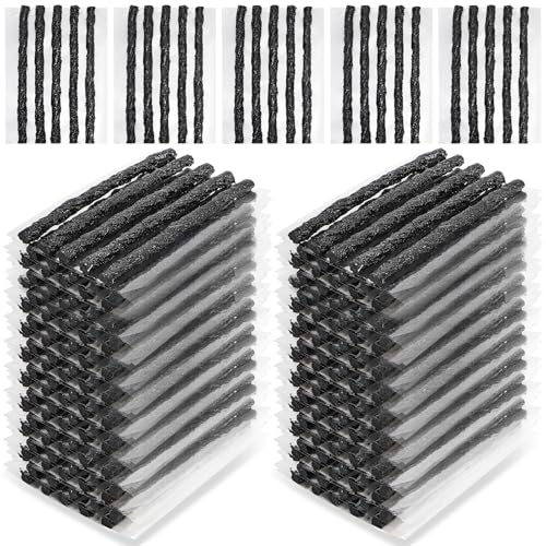 150 Pack Tire Repair Strings, 4 Inch Automotive Tool Tire Repair Plugs, Rubber Tire Patch Plug Tubeless Tire Sealant for Car, RV, SUV, ATV, Motorcycle, Truck,Tractor