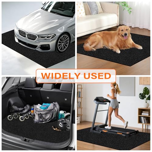 Heavy Duty Oil Mat for Driveway, 60 x 72 Inch Garage Mat for Under Car | Premium Oil Change Mat, Rubber Backing Non-Slip and Waterproof, Absorbent Pads Protect Your Floor from Spills, Oil Drips - size: 60x72in