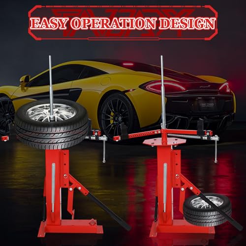 Multi Manual Tire Changer Machine Portable Hand Bead Breaker Mounting Tool Heavy Duty Tire Changer for Motorcycle Gocart Trailer Bike ATV Truck 4" to 21" Tires