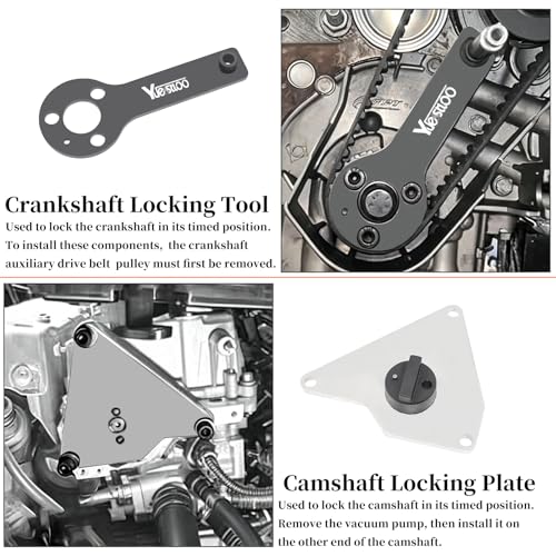 Engine Timing Tool Kit | Compatible with Alfa Romeo Lancia Delta Chrysler Delta Dodge Dart Jeep Compass Renegade Fiat Multiair 1.4 Engine, with Gloves
