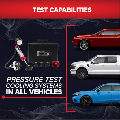 Redline Detection SmartFit Universal Cooling System Vehicle Pressure Test Kit (95-0700)