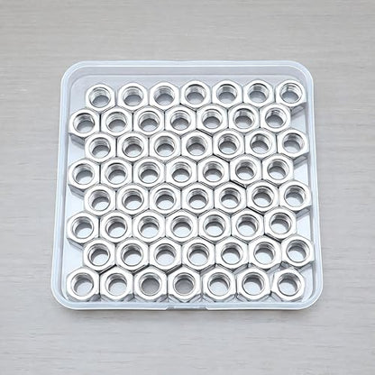 55 Pcs 3/8-16 Hex Nuts, 304 Stainless Steel | Standard Inch Coarse Thread, Hardware Nuts - size: 3/8"-16 (55Pcs)