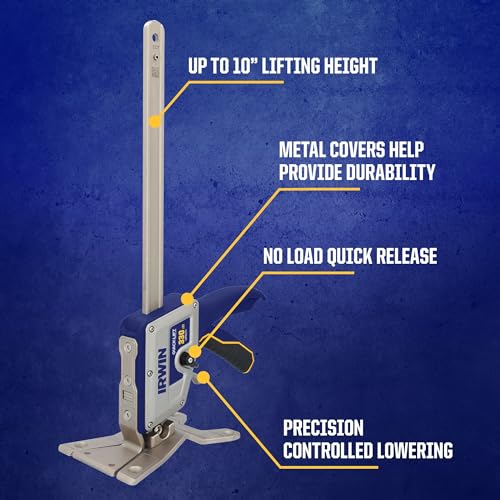 IRWIN Quick-Lift Construction Jacks, Hand Lifting Jack Tool, Multifunctional, Lift up to 10" and Capacity 330 lbs, Pack of 2 (IRHT83100-2) - size: 2 Pack