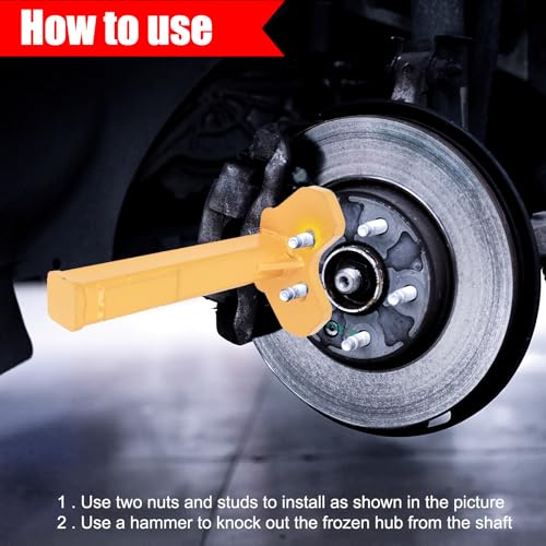8629 Universal Wheel Bearing Removal Tool, Universally Applicable to All Axle Bolted Wheels(Yellow)
