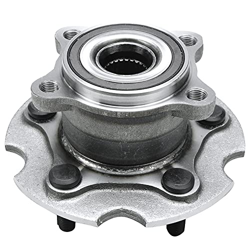 Detroit Axle - AWD Pair Rear Wheel Bearing Hubs Assembly for Toyota RAV4 2006-2018, Lexus NX300h 2015-2019, NX300 2018-2019, NX200t 2015-2017, 5 Lugs w/ABS Wheel Bearing Hubs Replacement - style: 512374 x2/Pair