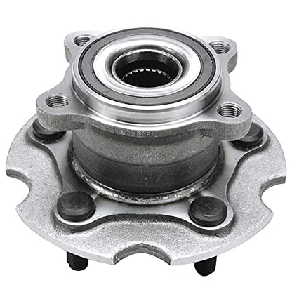 Detroit Axle - AWD Pair Rear Wheel Bearing Hubs Assembly for Toyota RAV4 2006-2018, Lexus NX300h 2015-2019, NX300 2018-2019, NX200t 2015-2017, 5 Lugs w/ABS Wheel Bearing Hubs Replacement - style: 512374 x2/Pair
