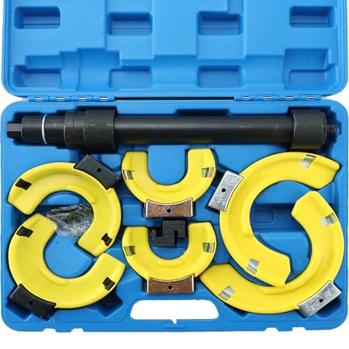 Interchangeable Fork Strut Macpherson Spring Compressor Kit Universal Coil Extractor Tool Set