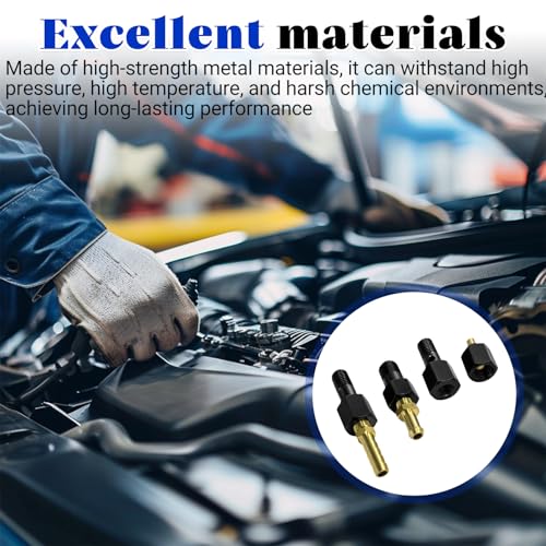 Fuel System Test Fitting Adapter Kit for 5.9L Cummins Diesel, High Pressure Leak Detection Tool Set Compatible with 9011 9012 9013 9014